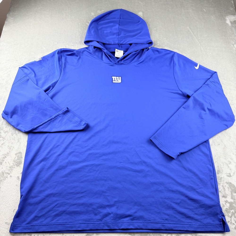 Nike NFL New York Giants Dri-FIT Hoodie Men's 3XL Blue Long Sleeve Pullover